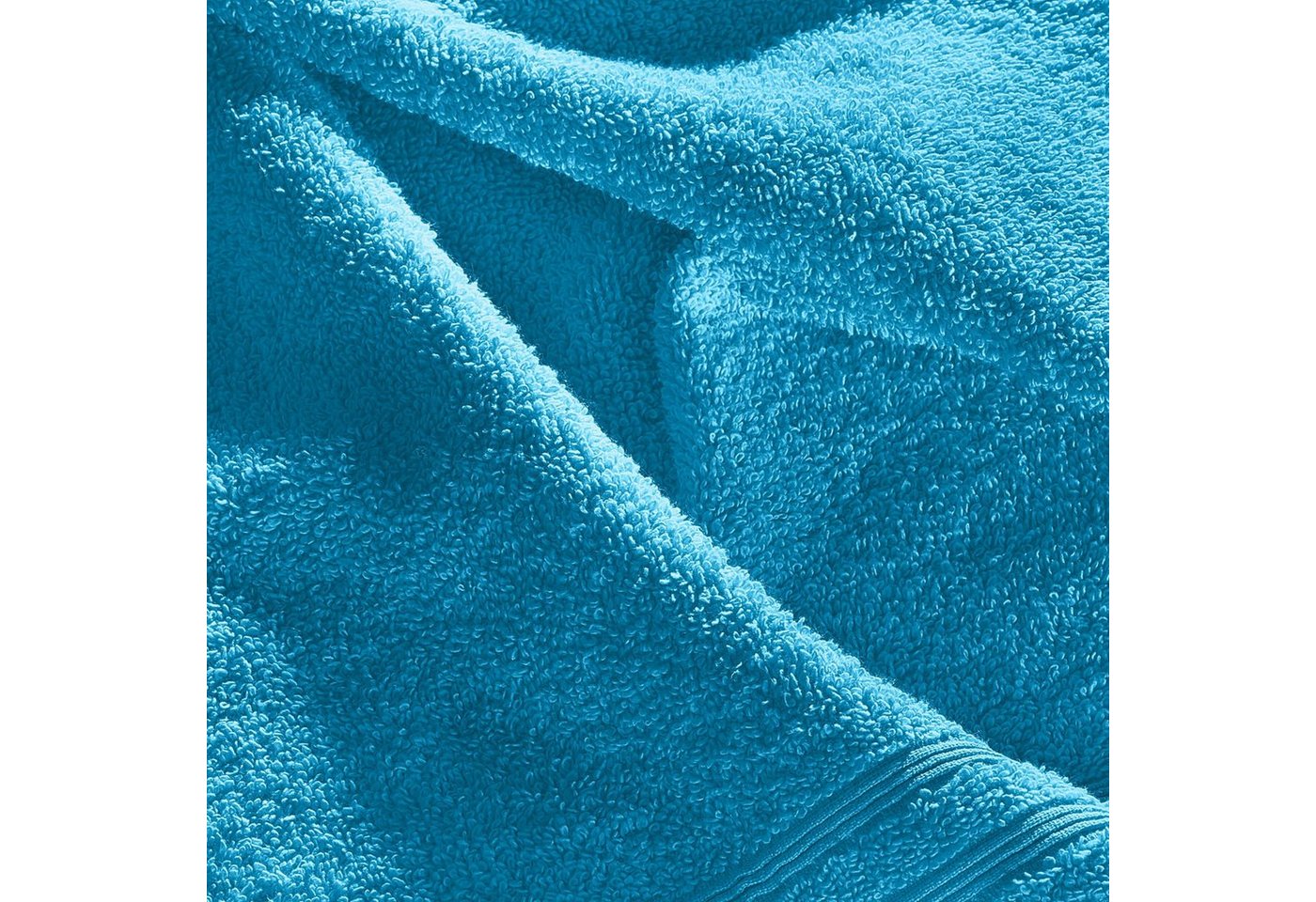 Erwin Müller Gästehandtuch Gästetuch "Heidelberg" 2er-Pack, Frottier, Walk-Frottier Uni – Bild 4 von 5