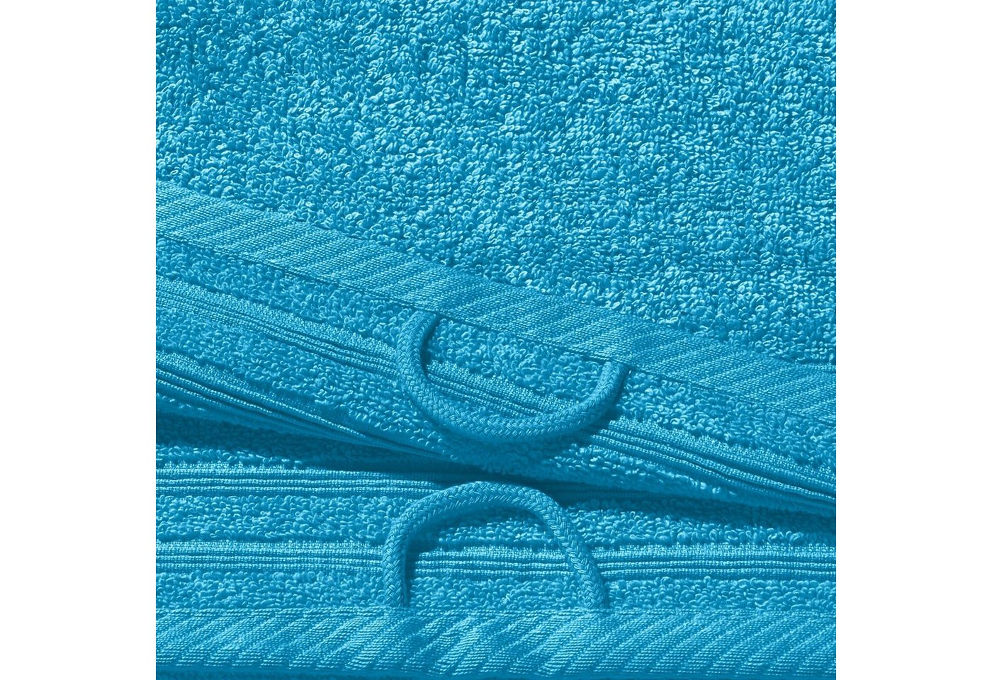 Erwin Müller Gästehandtuch Gästetuch "Heidelberg" 2er-Pack, Frottier, Walk-Frottier Uni – Bild 5 von 5