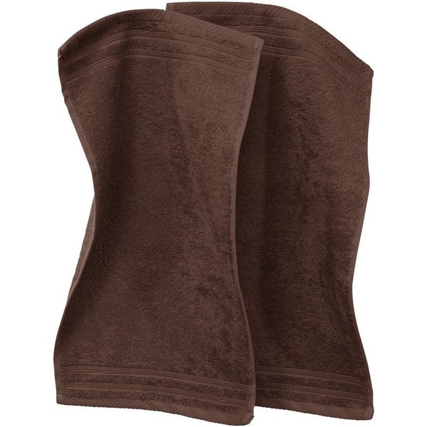 Erwin Müller Gästehandtuch Gästetuch "Heidelberg" 2er-Pack, Frottier, Walk-Frottier Uni