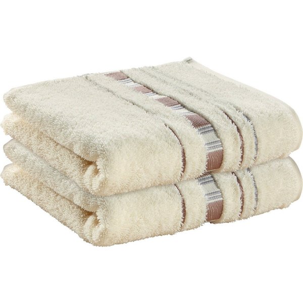 Erwin Müller Handtuch Handtuch "Achern" 2er-Pack, Frottier, Walk-Frottier Uni