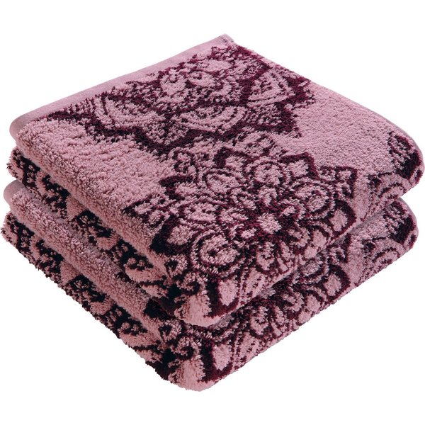 Erwin Müller Handtuch Handtuch "Bühl" 4er-Pack, Frottier/Jacquard, Walk-Frottier Motiv