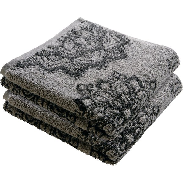 Erwin Müller Handtuch Handtuch "Bühl" 4er-Pack, Frottier/Jacquard, Walk-Frottier Motiv