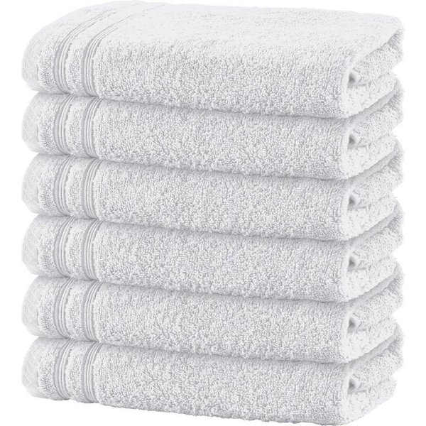 Erwin Müller Handtuch Handtuch "Heidelberg" 6er-Pack, Frottier, Walk-Frottier Uni