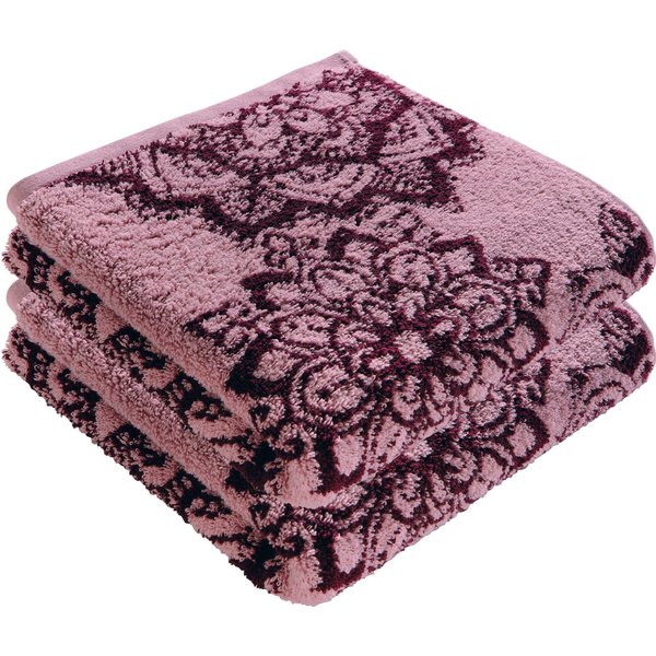 Erwin Müller Handtuch Handtuch "Mandala" 2er-Pack, Frottier/Jacquard, Walk-Frottier Motiv
