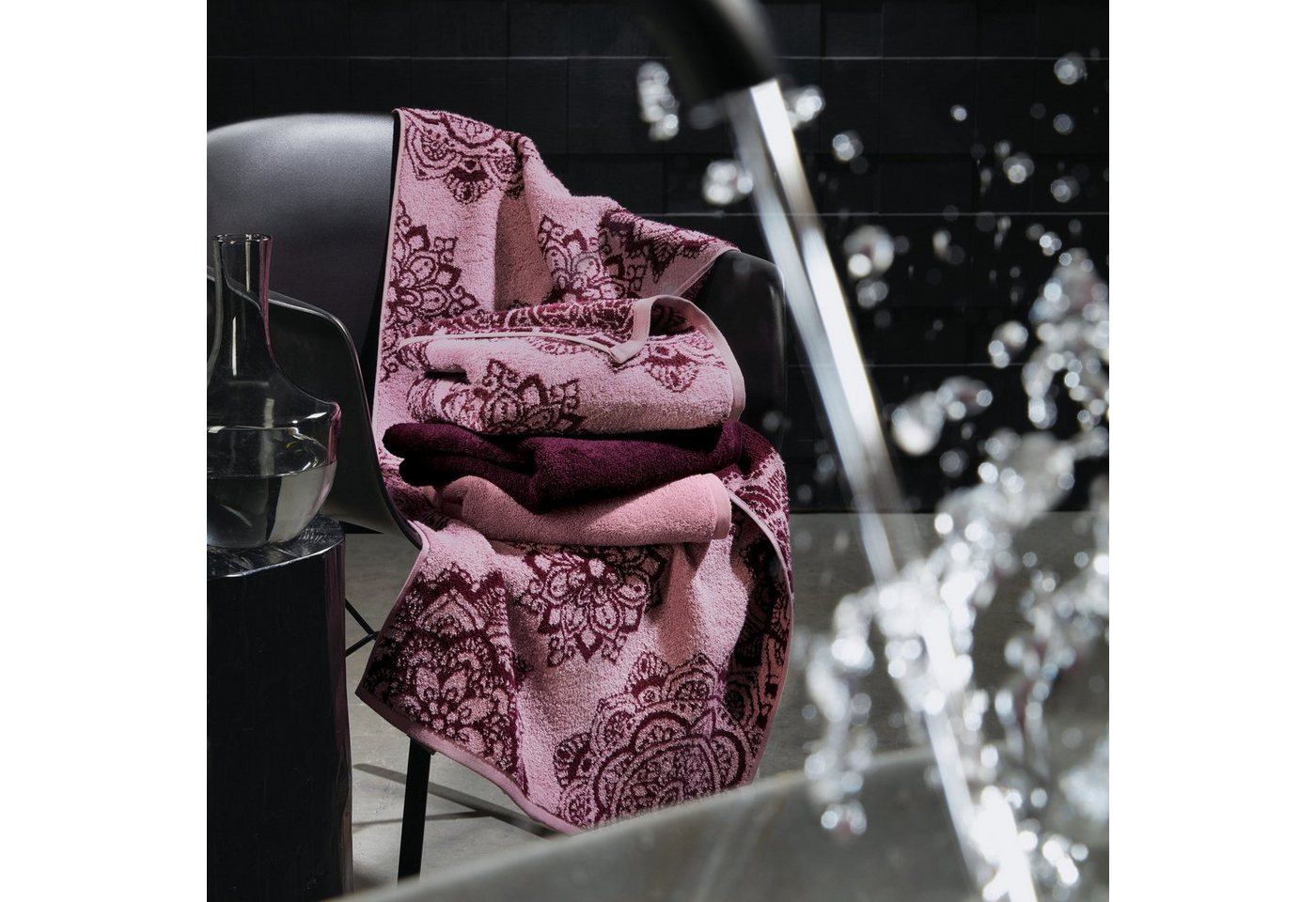 Erwin Müller Handtuch Handtuch "Mandala" 2er-Pack, Frottier/Jacquard, Walk-Frottier Motiv – Bild 5 von 5