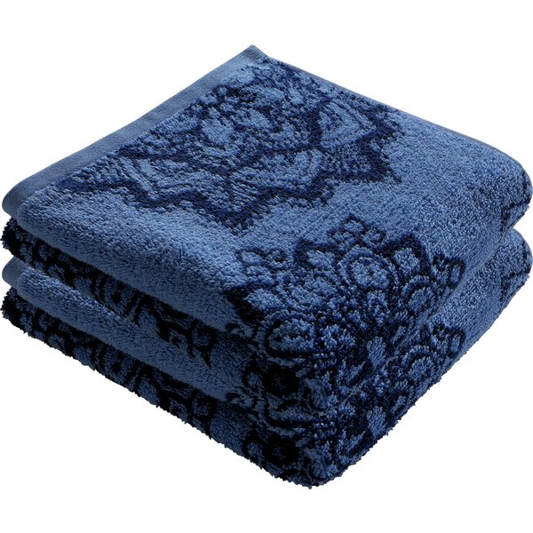 Erwin Müller Handtuch Handtuch "Mandala" 2er-Pack, Frottier/Jacquard, Walk-Frottier Motiv