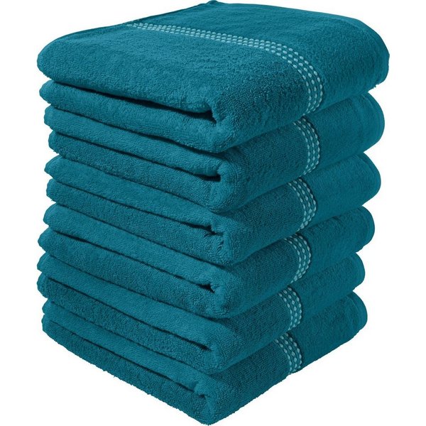 Erwin Müller Handtuch Handtuch "Mannheim" 6er-Pack, Frottier/Velours-Frottier, Walk-Frottier Uni