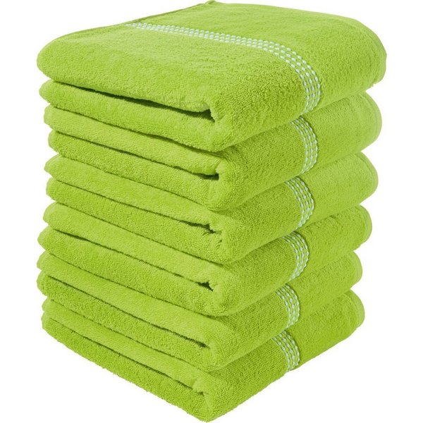 Erwin Müller Handtuch Handtuch "Mannheim" 6er-Pack, Frottier/Velours-Frottier, Walk-Frottier Uni