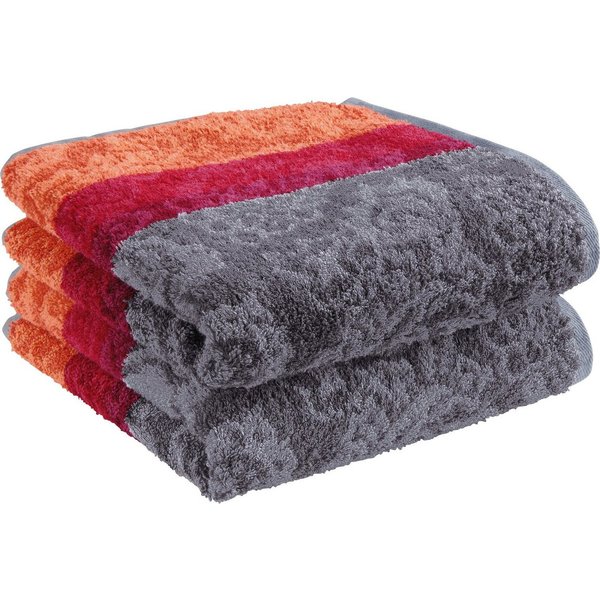 Erwin Müller Handtuch Handtuch "Paisley" 2er-Pack, Frottier/Jacquard, Walk-Frottier Paisley/Ornamente