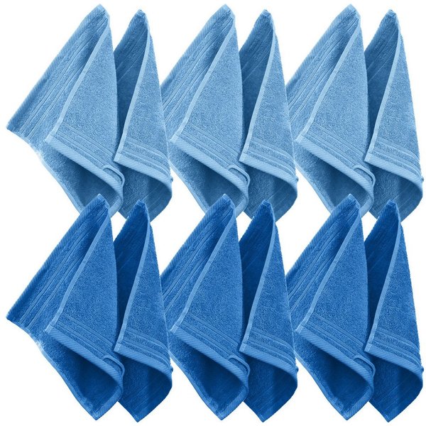 Erwin Müller Handtuch Set Seiftuch "Heidelberg" 12er-Pack, Frottier, Walk-Frottier Uni