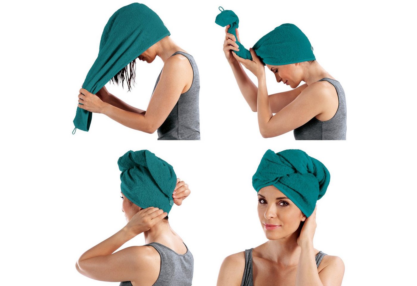 Erwin Müller Handtuch Turban, Frottier, Microfaser Uni – Bild 4 von 5