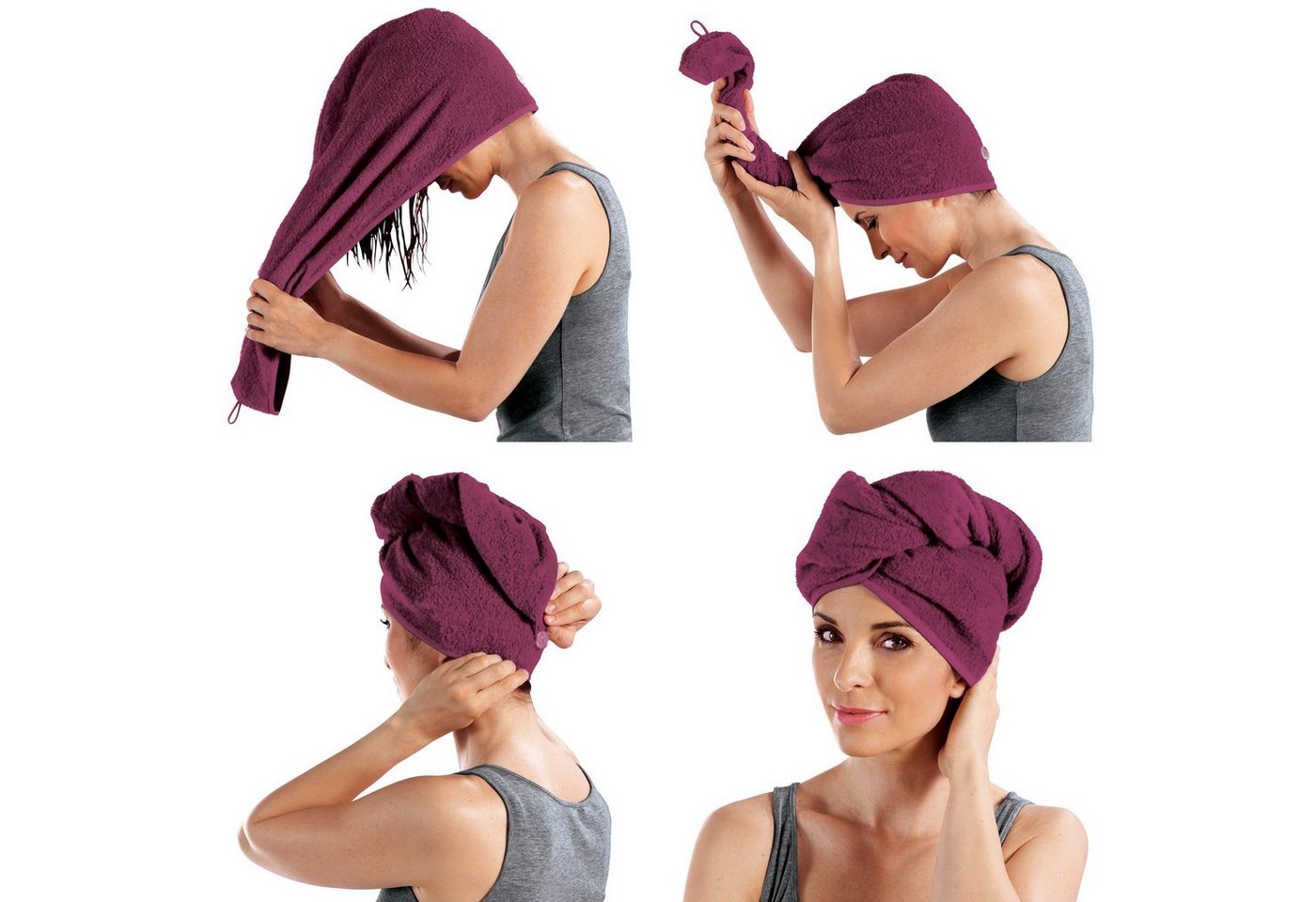 Erwin Müller Handtuch Turban, Frottier, Microfaser Uni – Bild 4 von 5