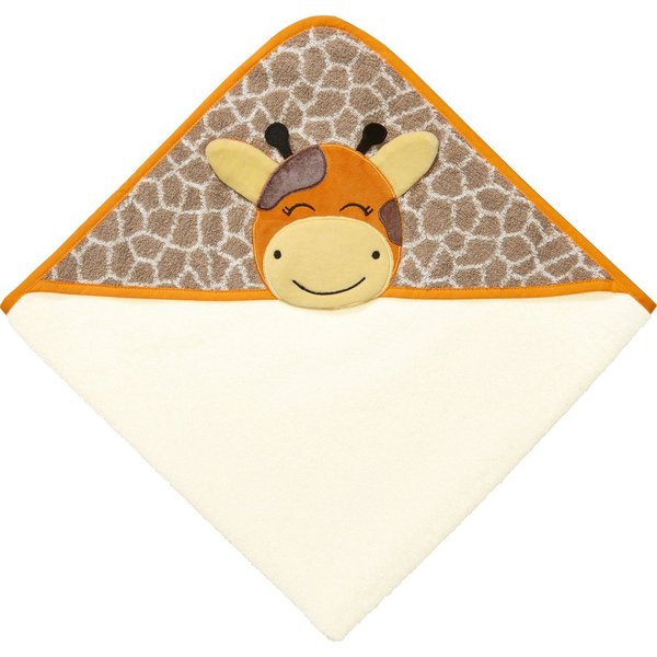 Erwin Müller Kapuzenhandtuch Kapuzenbadetuch "Giraffe", Frottier, Walk-Frottier gemustert/Tiermotive: Giraffe