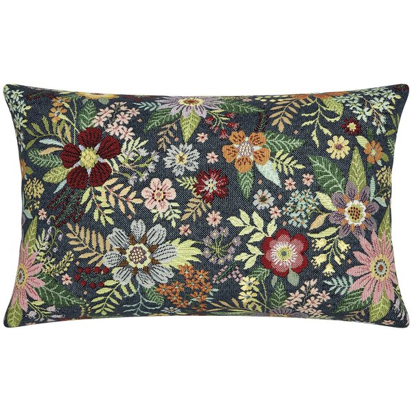 Erwin Müller Kissenhülle Kissenhülle "Blumen", Jacquard Blumen