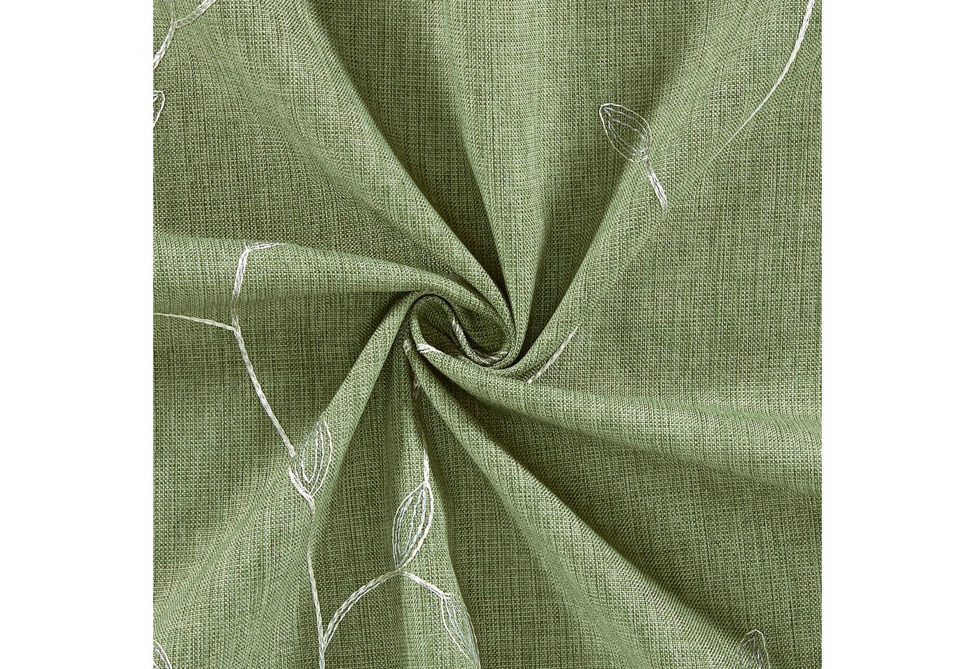 Erwin Müller Kissenhülle Kissenhülle "Girona", bestickt Ranke/Blatt – Bild 4 von 5