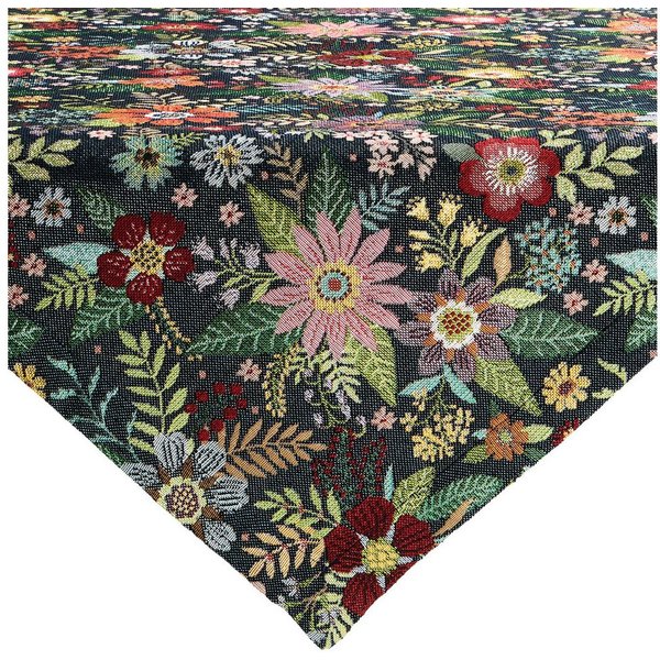 Erwin Müller Mitteldecke Mitteldecke "Blumen", Jacquard Blumen