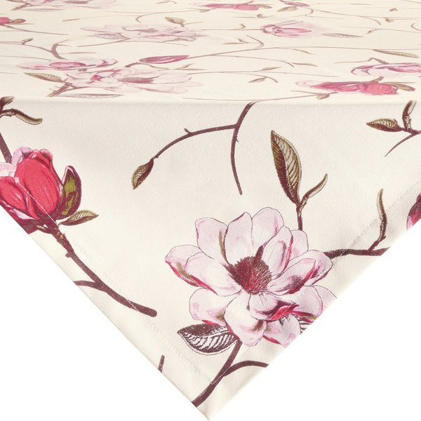 Erwin Müller Mitteldecke Mitteldecke "Magnolie", fleckabweisend Blumen