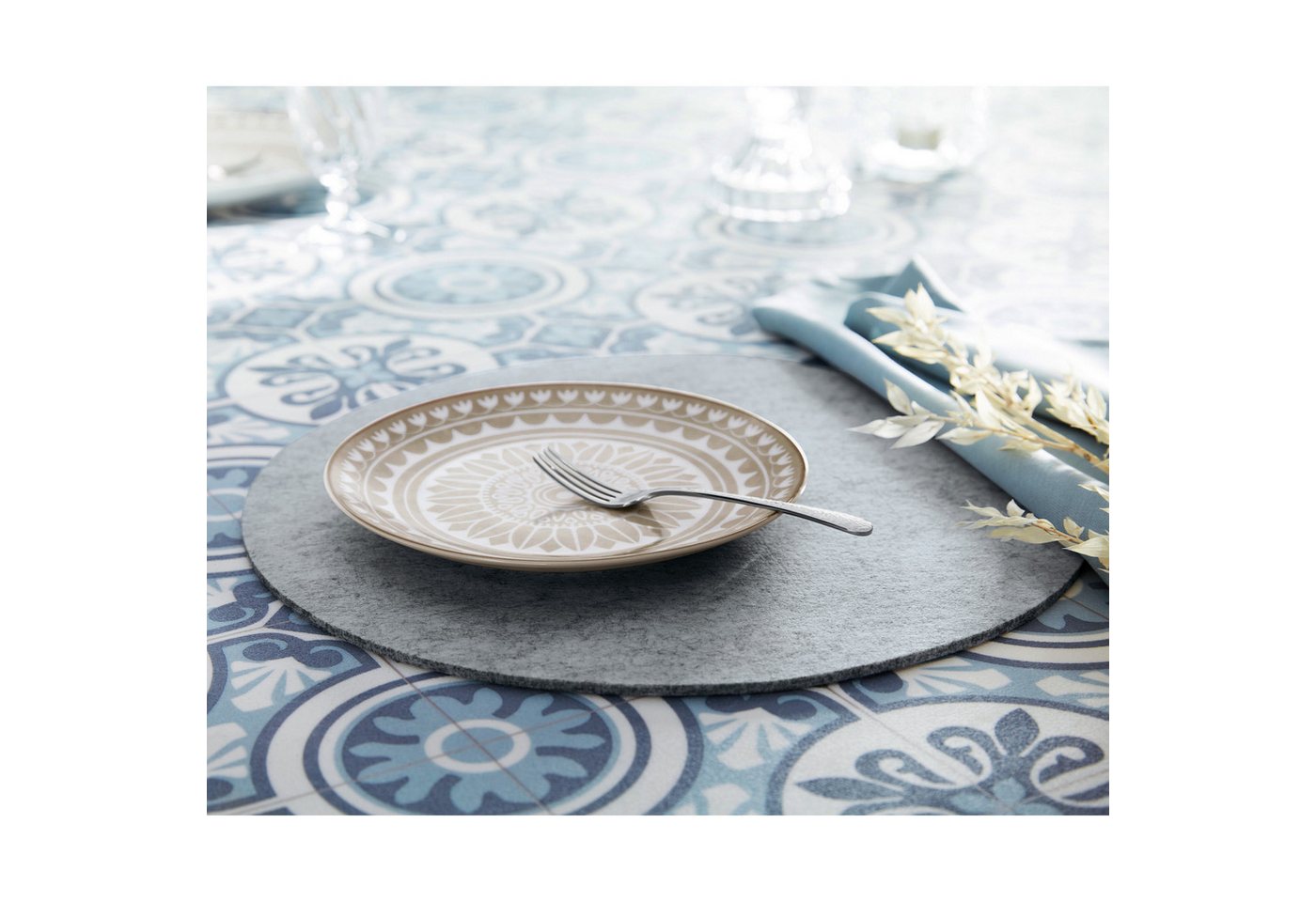 Erwin Müller Platzset Tischset "Beja" 4er-Pack, Filz Uni – Bild 3 von 3