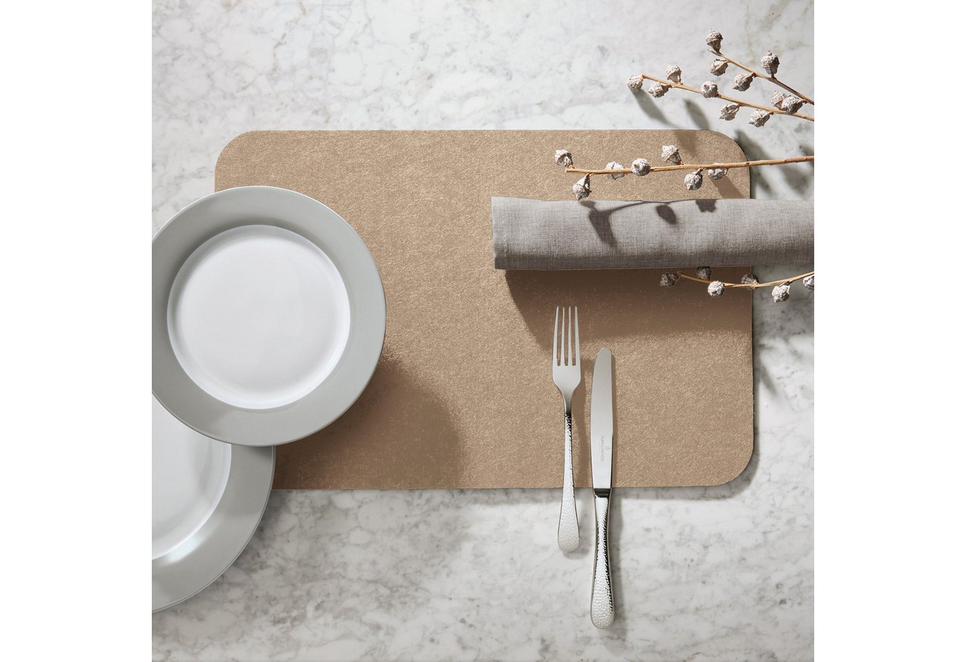 Erwin Müller Platzset Tischset "Beja" 4er-Pack, Filz Uni – Bild 3 von 4