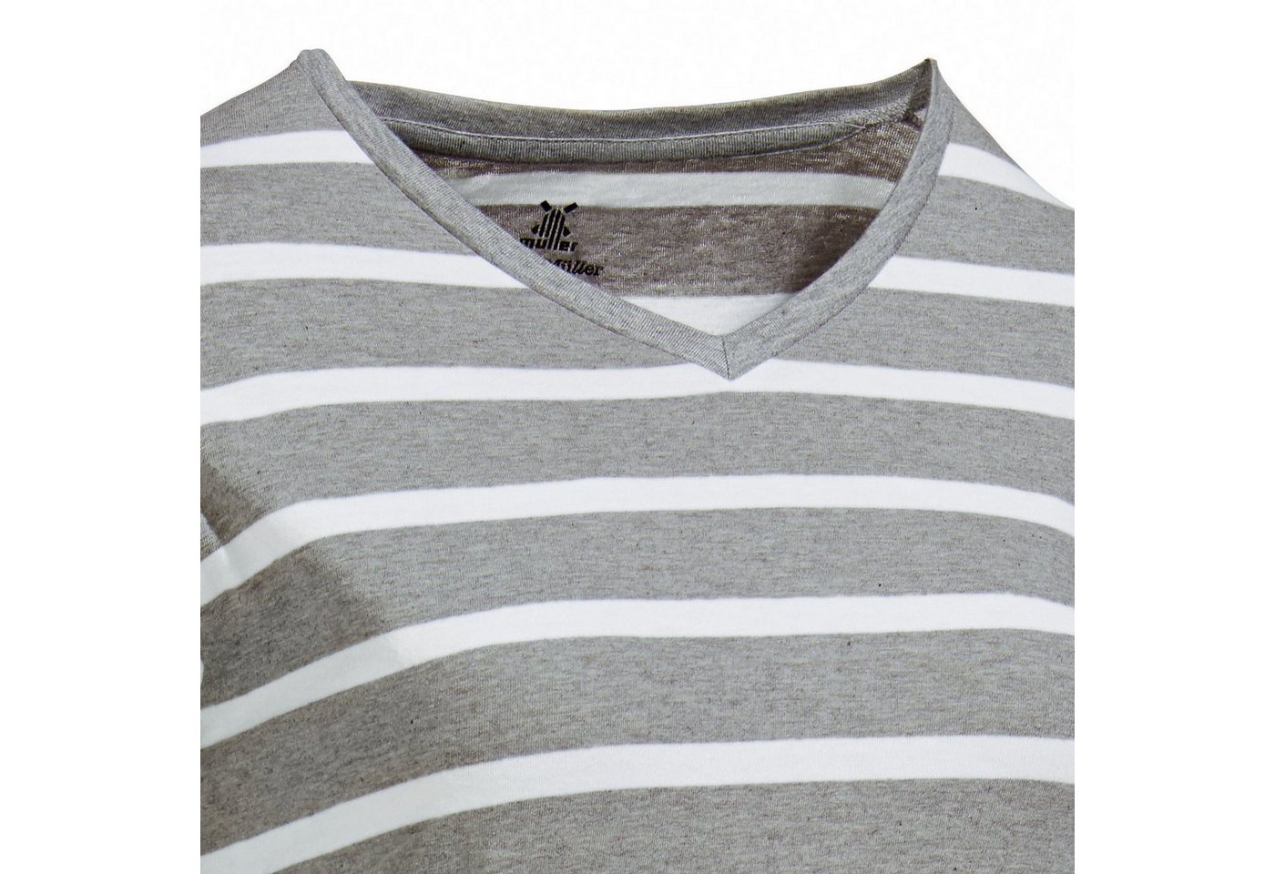 Erwin Müller Pyjama Damen-Schlafanzug Single-Jersey Streifen – Bild 4 von 4