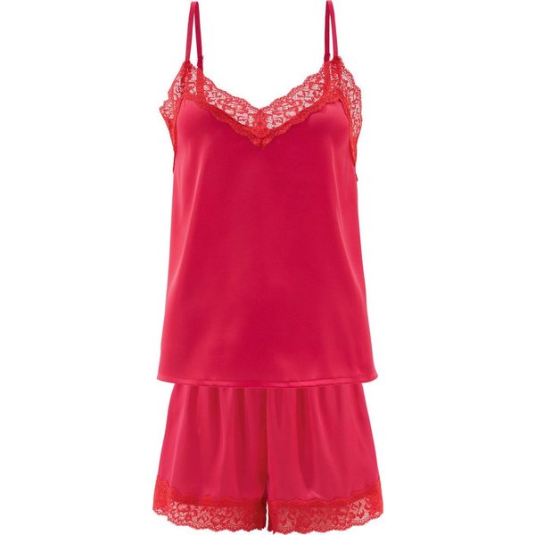 Erwin Müller Pyjama Damen-Shorty Satin Uni