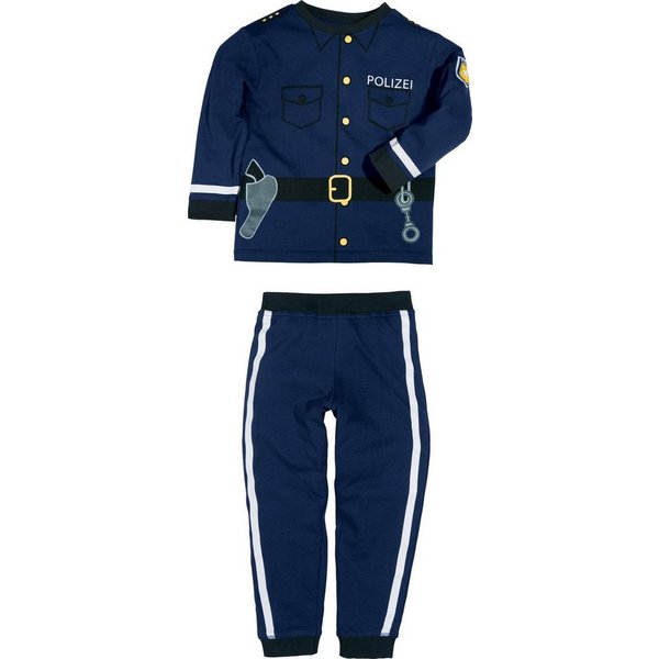 Erwin Müller Pyjama Kinder-Schlafanzug Interlock-Jersey gemustert
