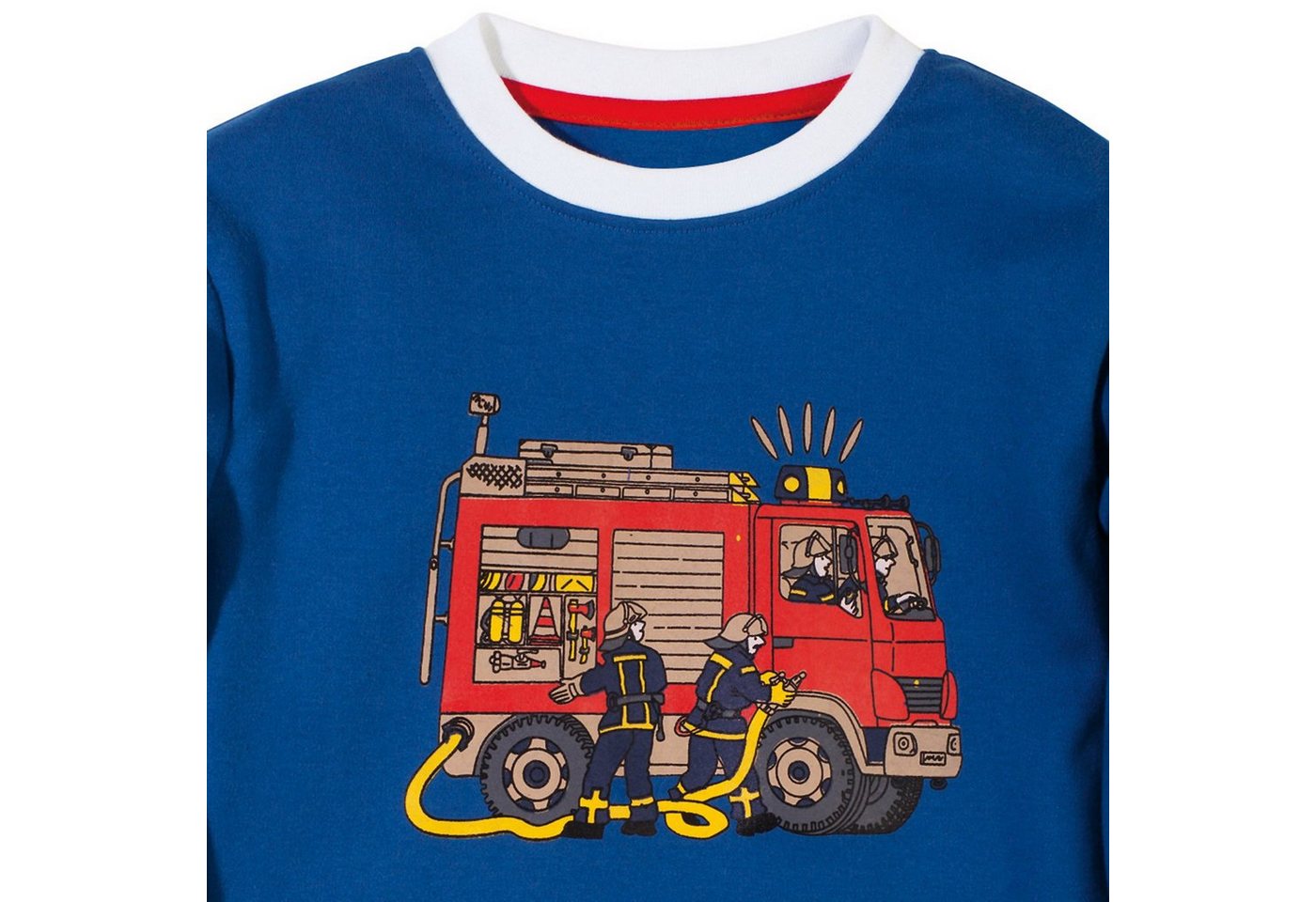 Erwin Müller Pyjama Kinder-Schlafanzug Interlock-Jersey Streifen – Bild 3 von 3