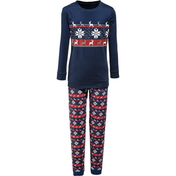Erwin Müller Pyjama Kinder-Schlafanzug Single-Jersey gemustert/Tiermotive