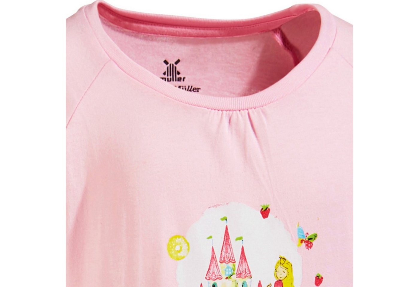 Erwin Müller Pyjama Kinder-Schlafanzug Single-Jersey Punkte – Bild 4 von 4