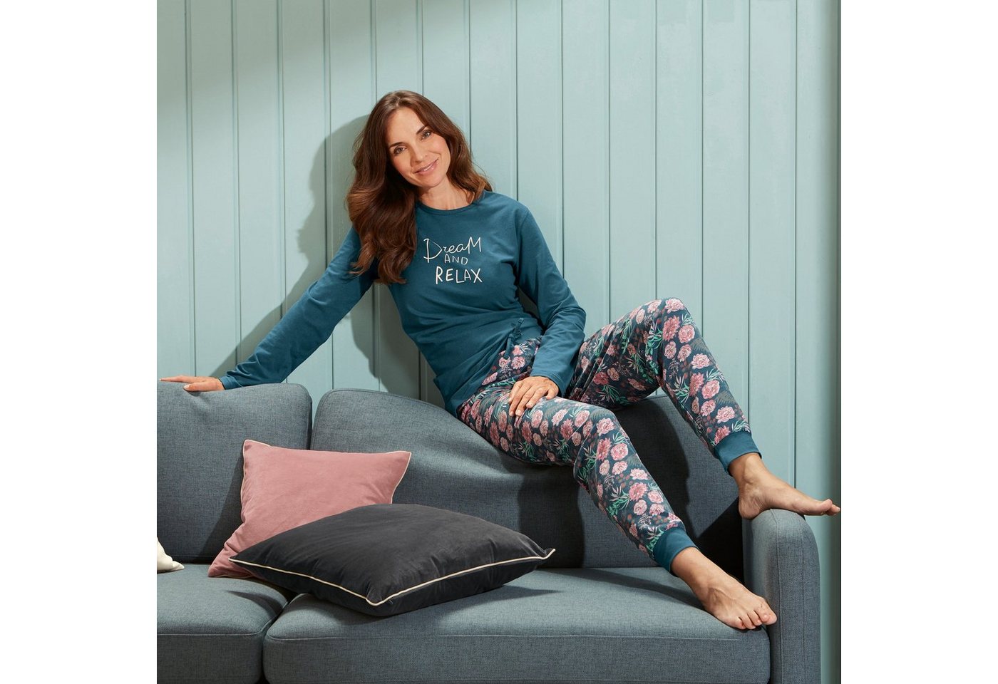 Erwin Müller Pyjamaoberteil Damen-Langarmshirt Single-Jersey Uni – Bild 3 von 5