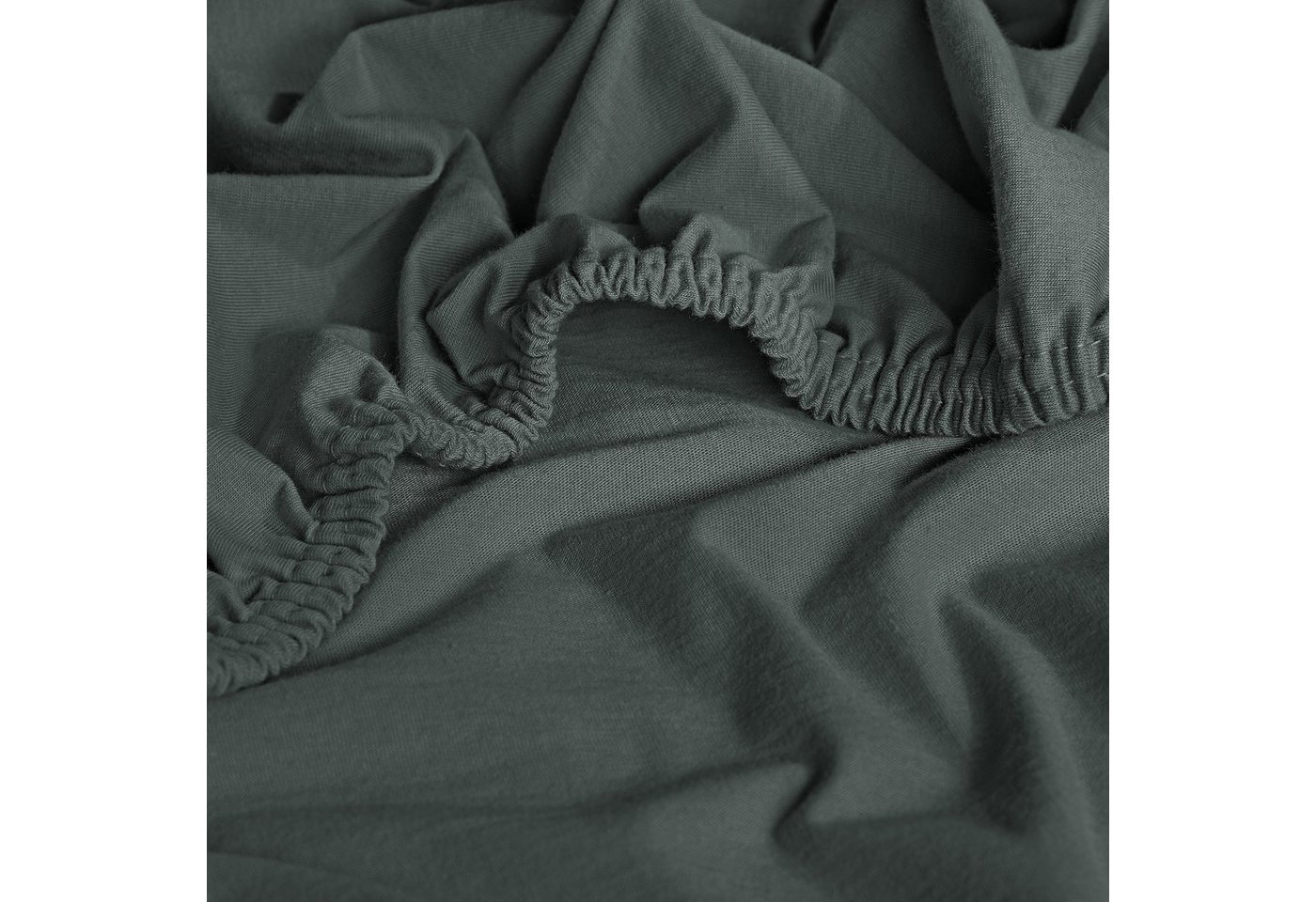 Erwin Müller Spannbettlaken Spannbettlaken "Freising", Jersey, Gummizug: Rundumgummi, (1 Stück), Multi-Stretch Single-Jersey Uni – Bild 4 von 4