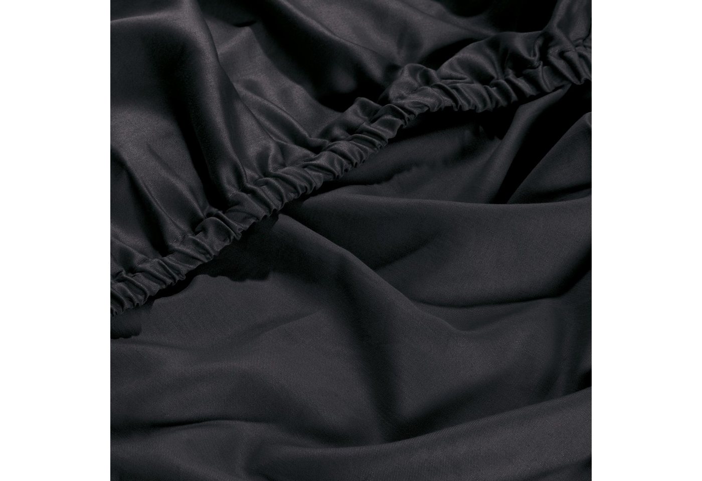 Erwin Müller Spannbettlaken Spannbettlaken "Landshut", Satin, Gummizug: Rundumgummi, (1 Stück), Uni – Bild 4 von 4
