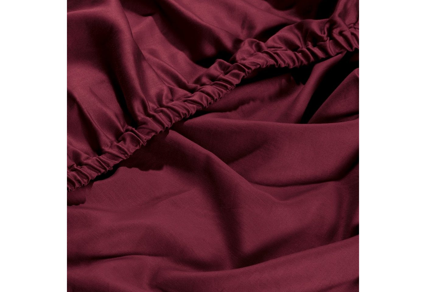 Erwin Müller Spannbettlaken Spannbettlaken "Landshut", Satin, Gummizug: Rundumgummi, (1 Stück), Uni – Bild 4 von 4