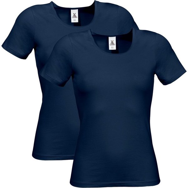 Erwin Müller T-Shirt Damen-Unterhemd, 1/2-Arm 2er-Pack Single-Jersey Uni