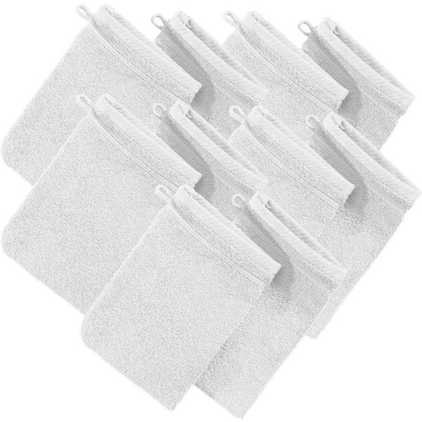 Erwin Müller Waschhandschuh Waschhandschuh "Heidelberg" 10er-Pack, Frottier, Walk-Frottier Uni