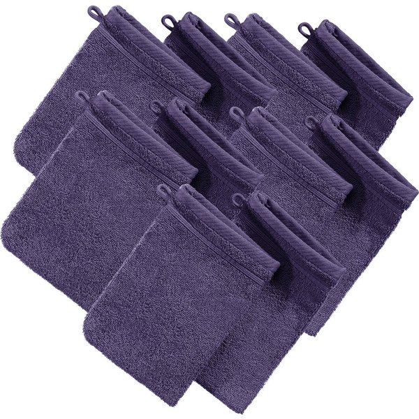 Erwin Müller Waschhandschuh Waschhandschuh "Heidelberg" 10er-Pack, Frottier, Walk-Frottier Uni