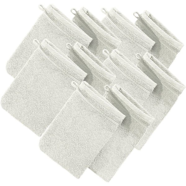 Erwin Müller Waschhandschuh Waschhandschuh "Heidelberg" 10er-Pack, Frottier, Walk-Frottier Uni