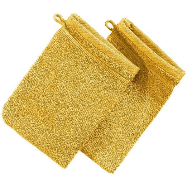 Erwin Müller Waschhandschuh Waschhandschuh "Heidelberg" 2er-Pack, Frottier, Walk-Frottier Uni