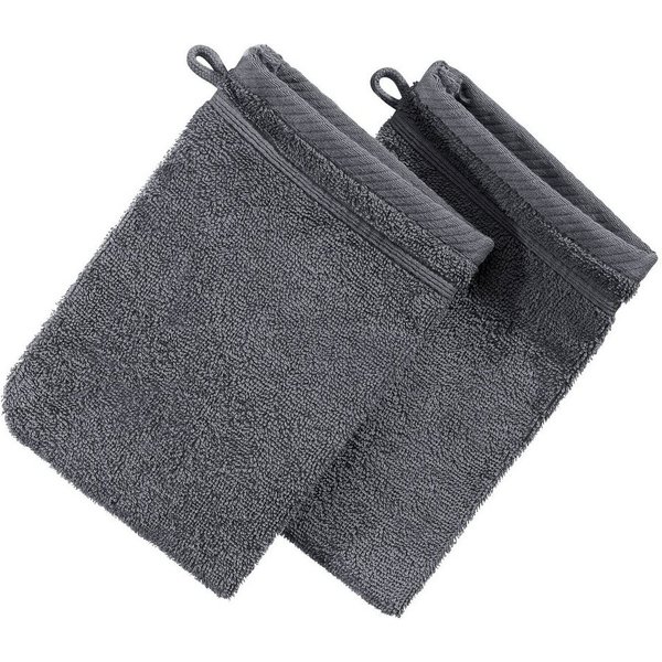 Erwin Müller Waschhandschuh Waschhandschuh "Heidelberg" 2er-Pack, Frottier, Walk-Frottier Uni