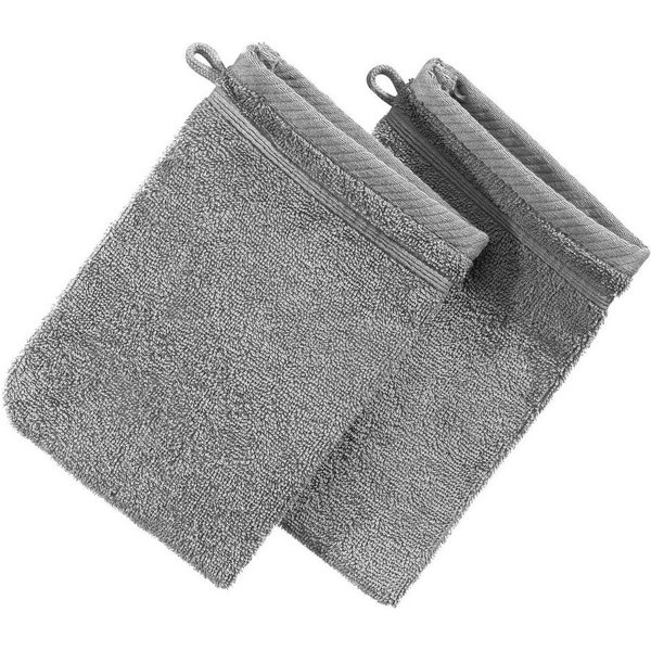 Erwin Müller Waschhandschuh Waschhandschuh "Heidelberg" 2er-Pack, Frottier, Walk-Frottier Uni