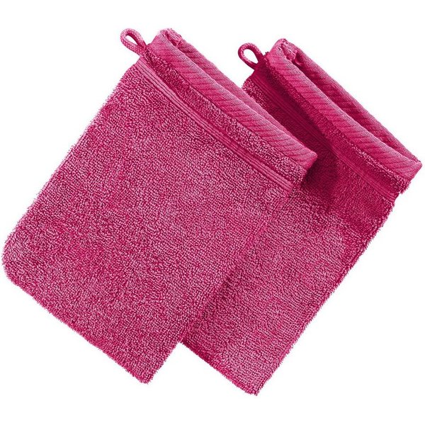 Erwin Müller Waschhandschuh Waschhandschuh "Heidelberg" 2er-Pack, Frottier, Walk-Frottier Uni