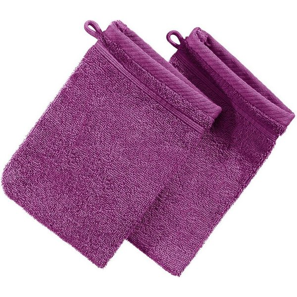Erwin Müller Waschhandschuh Waschhandschuh "Heidelberg" 2er-Pack, Frottier, Walk-Frottier Uni