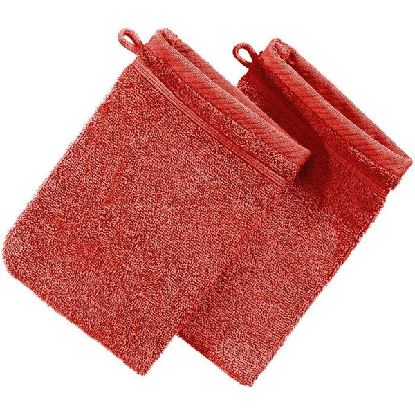 Erwin Müller Waschhandschuh Waschhandschuh "Heidelberg" 2er-Pack, Frottier, Walk-Frottier Uni