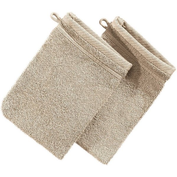 Erwin Müller Waschhandschuh Waschhandschuh "Heidelberg" 2er-Pack, Frottier, Walk-Frottier Uni