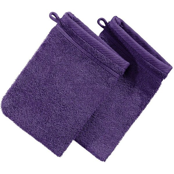 Erwin Müller Waschhandschuh Waschhandschuh "Heidelberg" 2er-Pack, Frottier, Walk-Frottier Uni