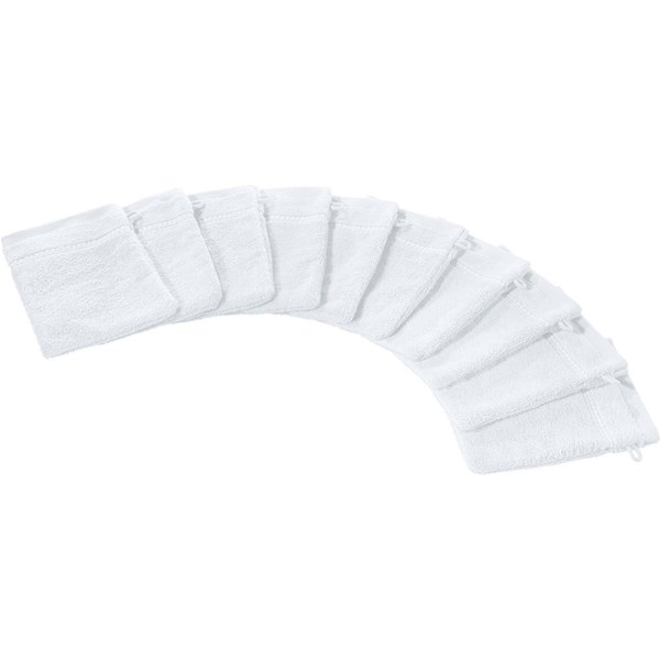 Erwin Müller Waschhandschuh Waschhandschuh "Mannheim" 10er-Pack, Frottier, Walk-Frottier Uni