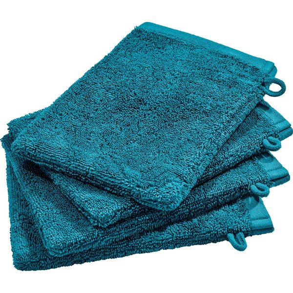 Erwin Müller Waschhandschuh Waschhandschuh "Sigmaringen" 4er-Pack, Frottier, Walk-Frottier Uni