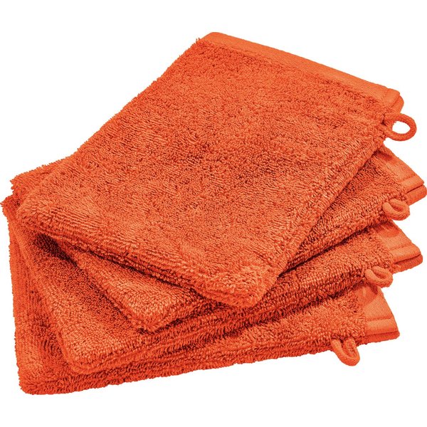 Erwin Müller Waschhandschuh Waschhandschuh "Sigmaringen" 4er-Pack, Frottier, Walk-Frottier Uni