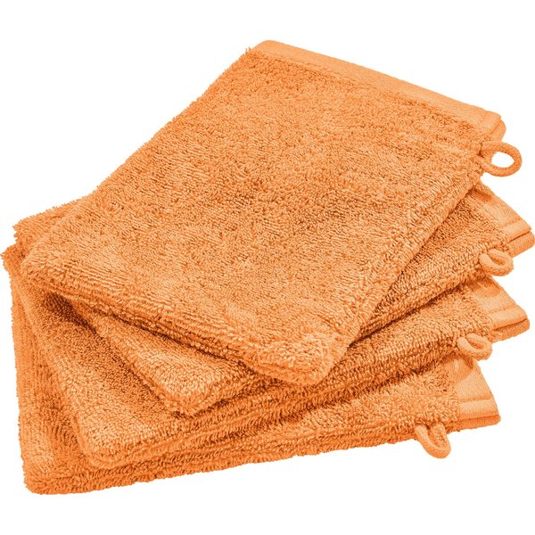 Erwin Müller Waschhandschuh Waschhandschuh "Sigmaringen" 4er-Pack, Frottier, Walk-Frottier Uni