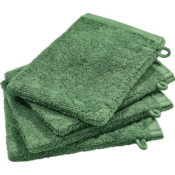 Erwin Müller Waschhandschuh Waschhandschuh "Sigmaringen" 4er-Pack, Frottier, Walk-Frottier Uni